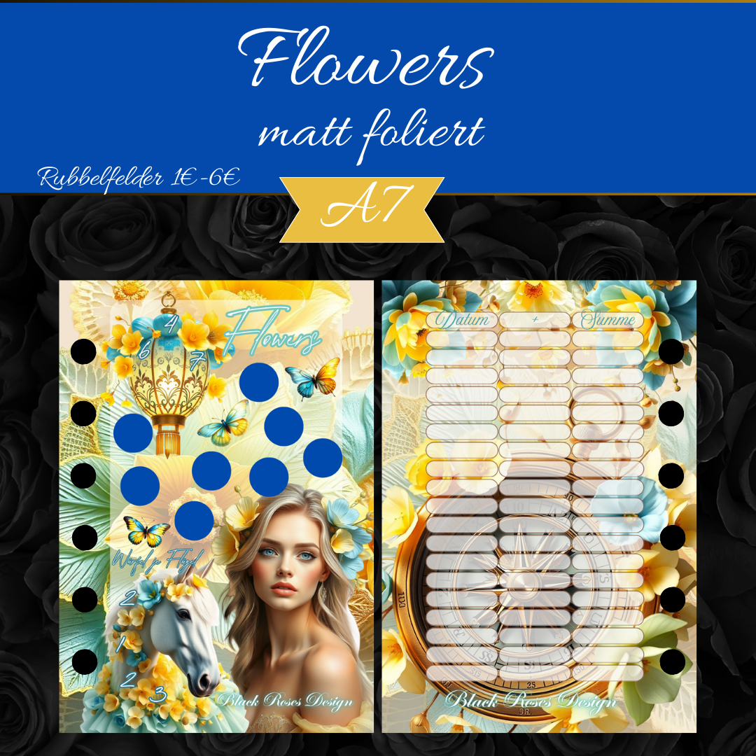 Flowers - Matt folierte Einheftchallenge