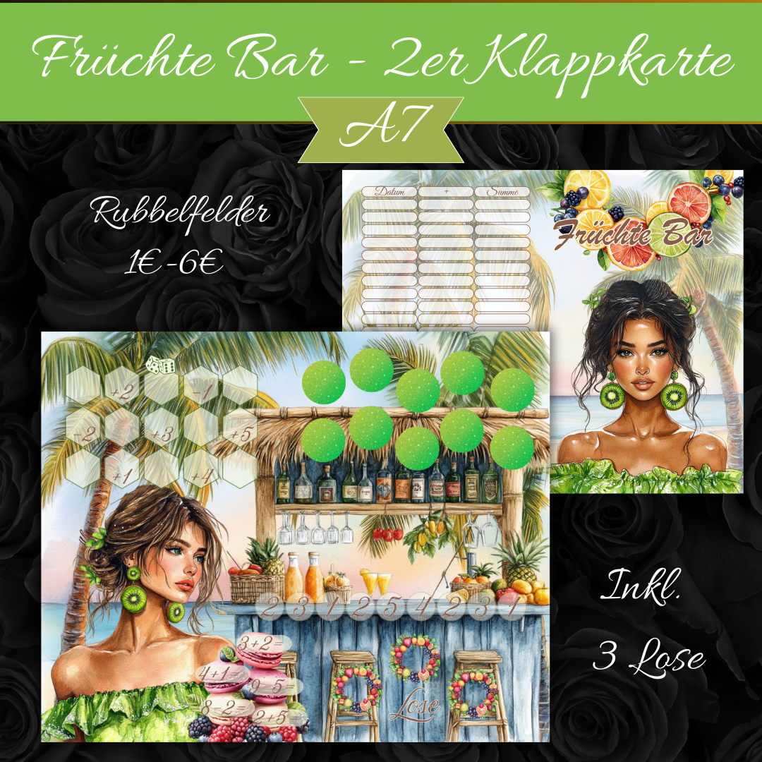 Früchte Bar - 2er Klappkarte A7