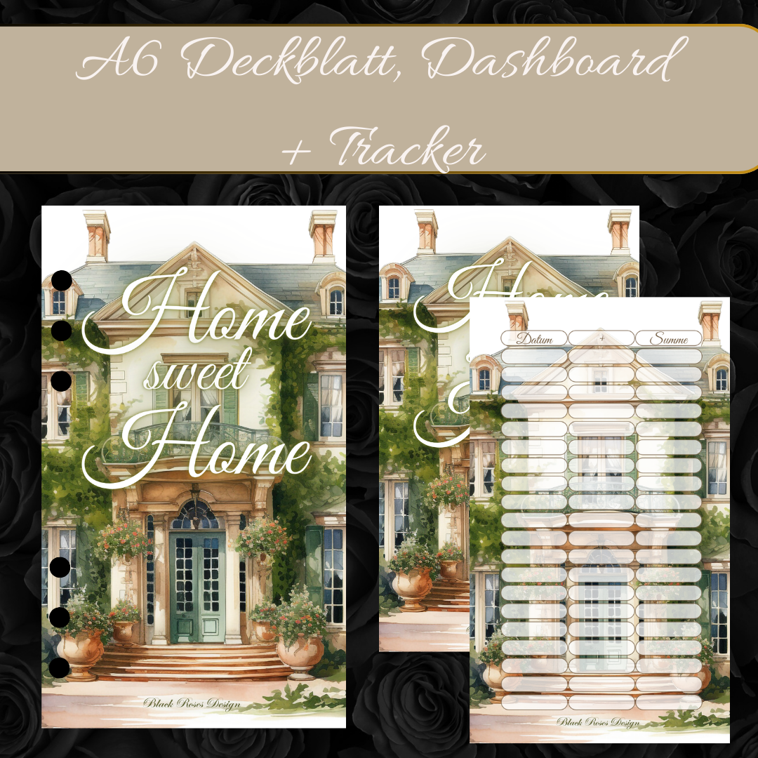 Set Home sweet Home - Deckblatt, Dashboard + Tracker