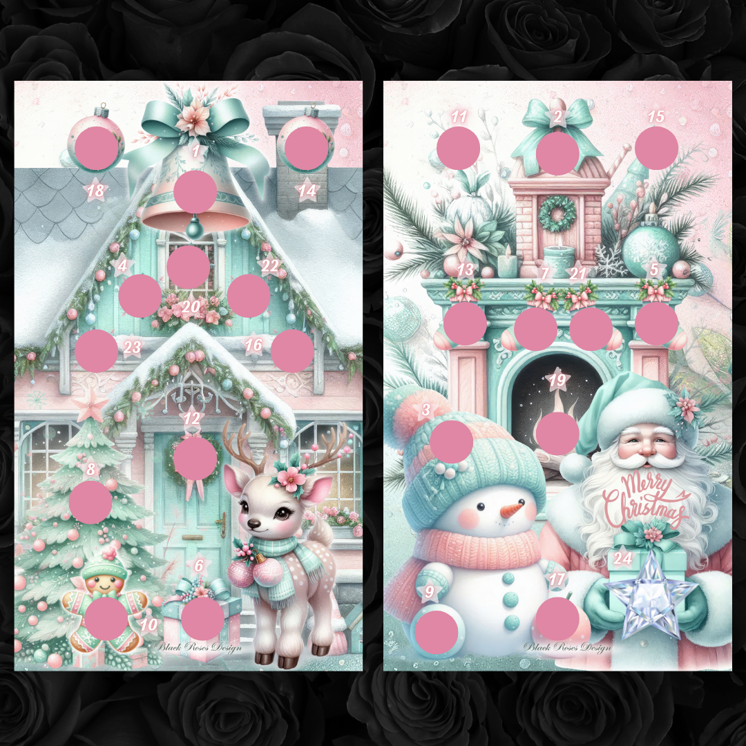 24 Tage Adventskalender zum rubbeln