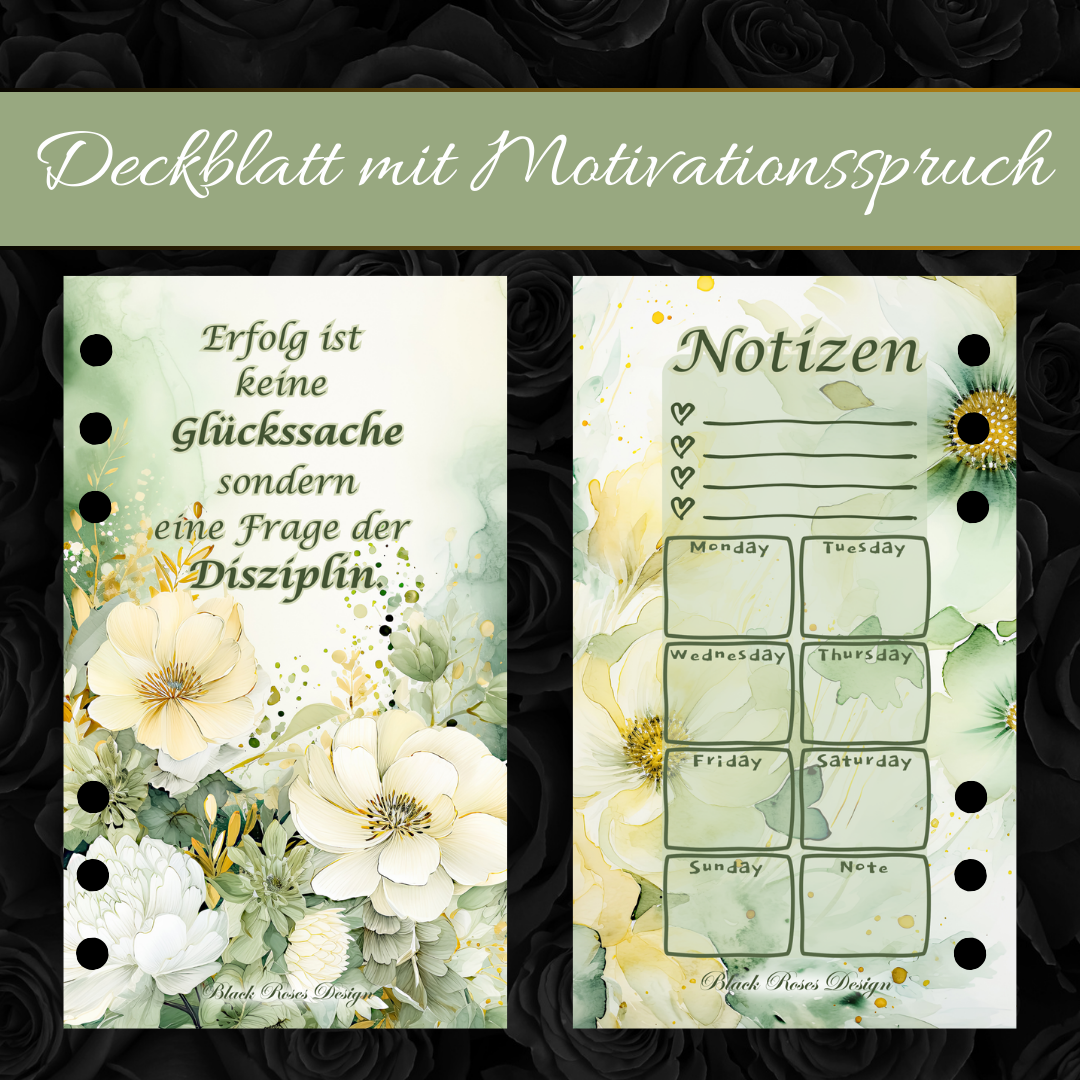 Deckblatt mit Motivationsspruch