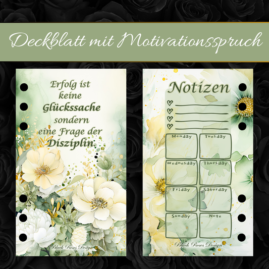 Deckblatt mit Motivationsspruch
