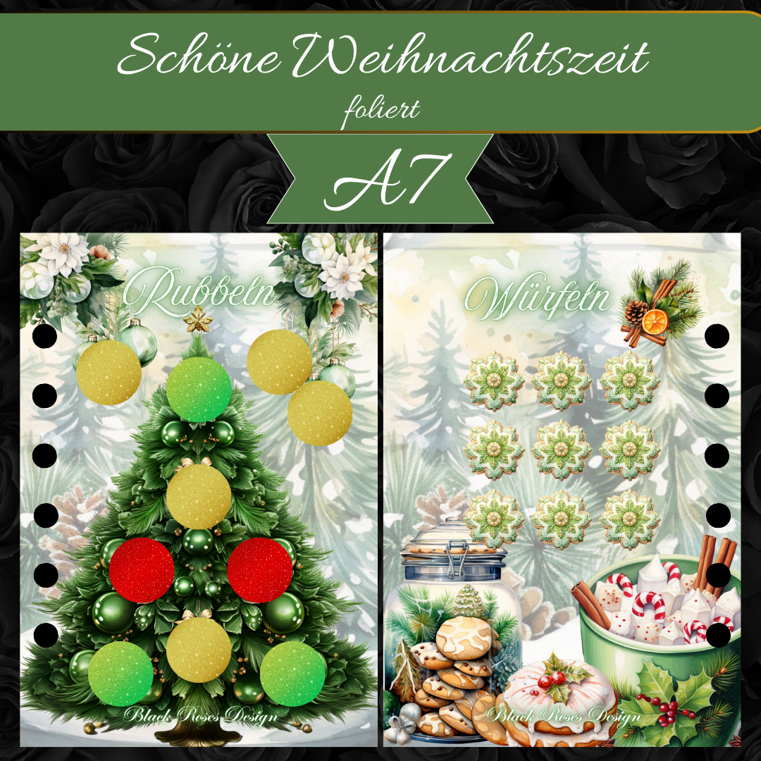 Schöne Weihnachtszeit - foliertes Challenge-Set inkl. Lose A7