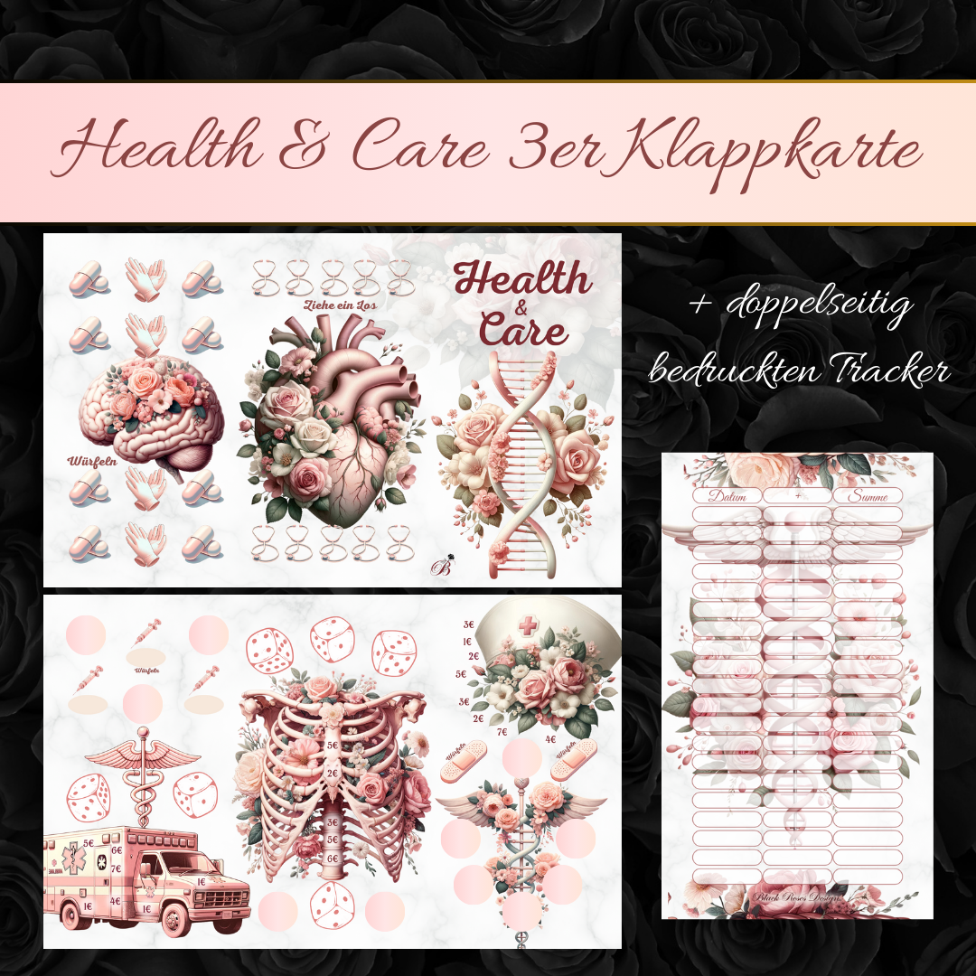 Health & Care 3er Klappkarte