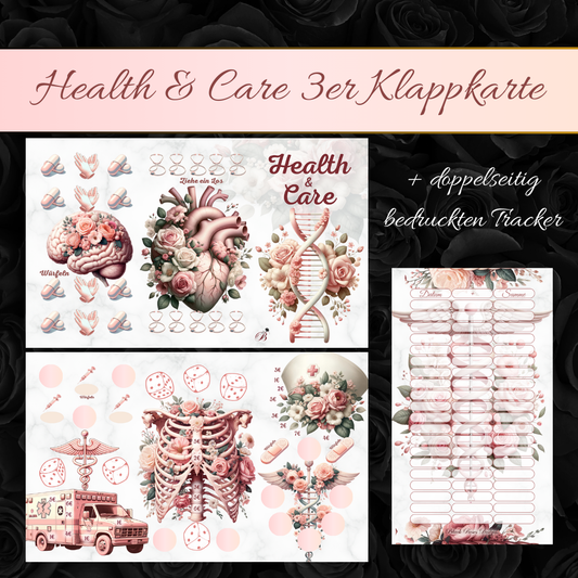 Health & Care 3er Klappkarte