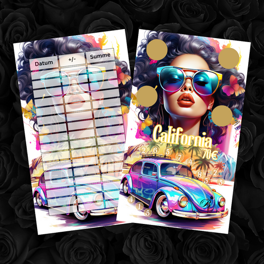 California Mix-Sparchallenge inkl. Tracker auf der Rückseite