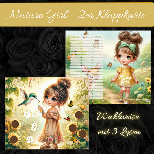 Nature Girl 2er Klappkarte