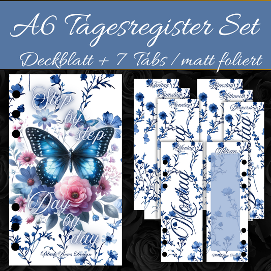 A6 Tages Register Step by step, Day by day