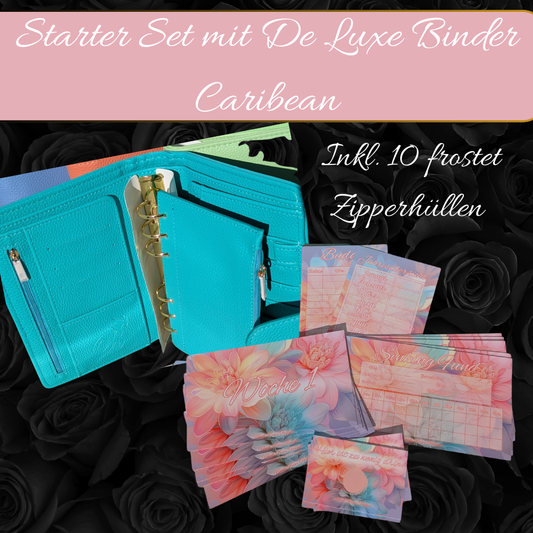 Budget Starter Set Pastell Flower inkl. De Luxe Binder (Farbe wählbar)