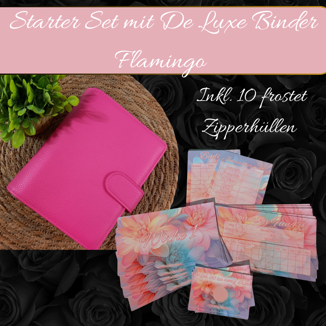 Budget Starter Set Pastell Flower inkl. De Luxe Binder (Farbe wählbar)