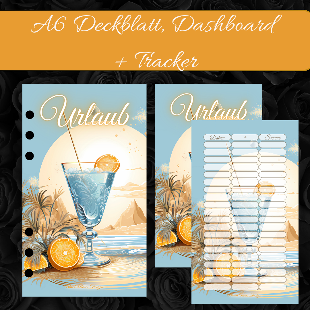 Set Urlaub - Deckblatt, Dashboard + Tracker