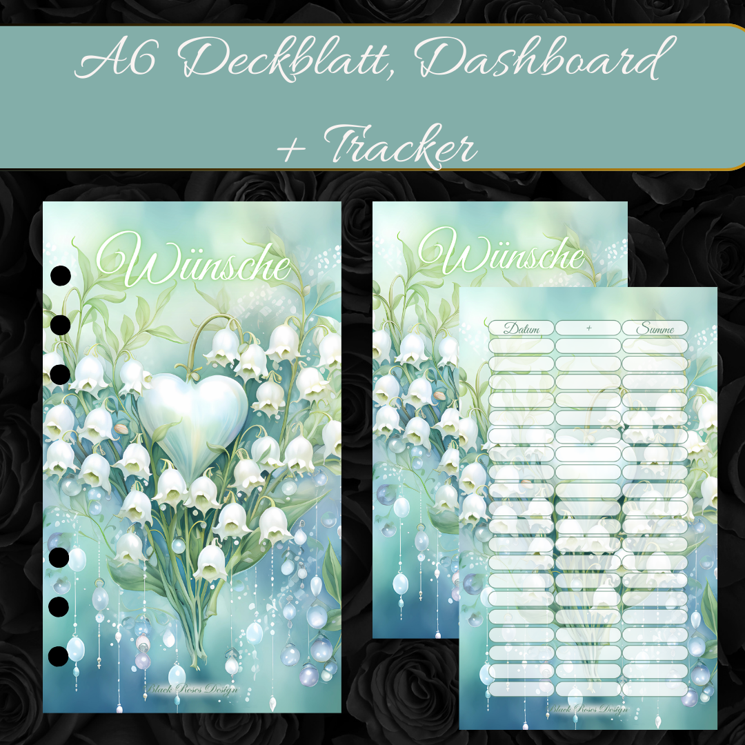 Set Wünsche - Deckblatt, Dashboard + Tracker