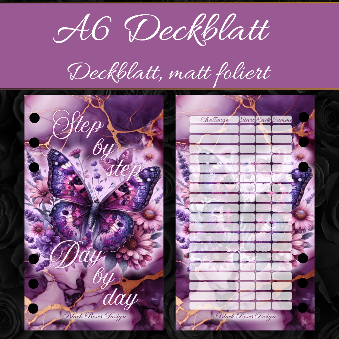 A6 Tages Register Step by step, Day by day