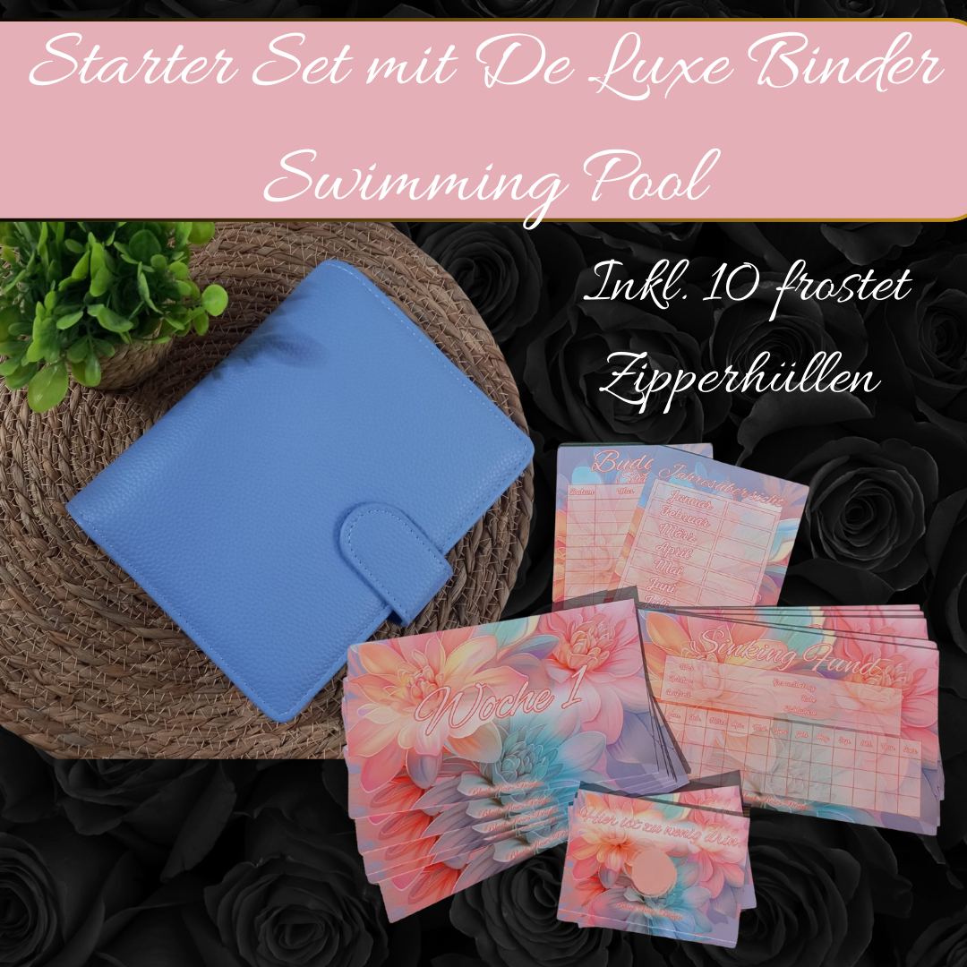 Budget Starter Set Pastell Flower inkl. De Luxe Binder (Farbe wählbar)