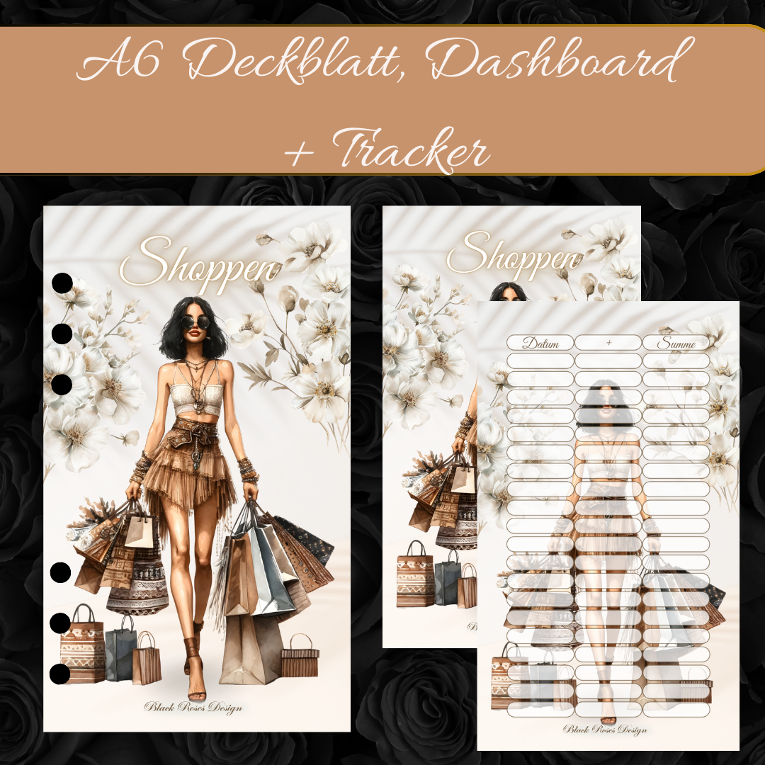 Set Shoppen - Deckblatt, Dashboard + Tracker