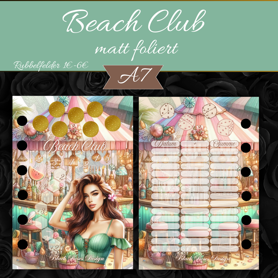 A7 Beach Club - Matt folierte Einheftchallenge