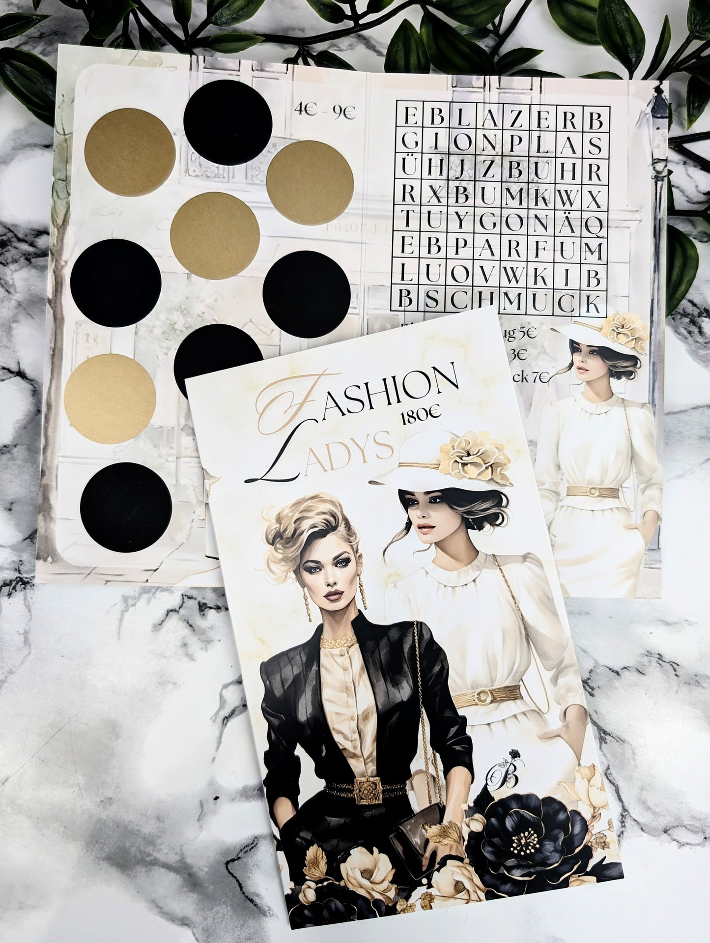 Fashion Ladys Klappkarte
