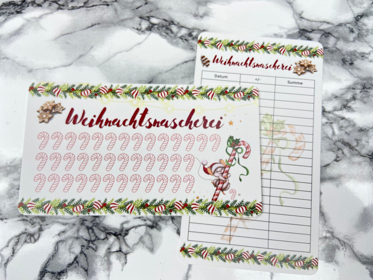 Weihnachtsnascherei Sparchallenge zum ausmalen