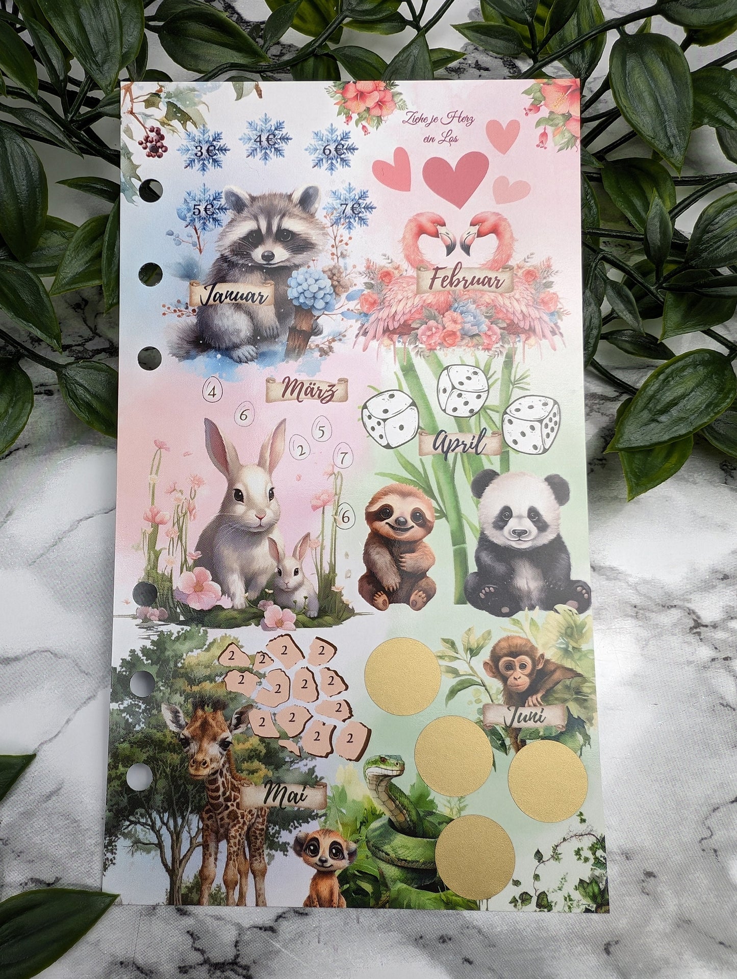 Mini Jahreschallenge Wild Animal mit passendem Dashboard und Tracker