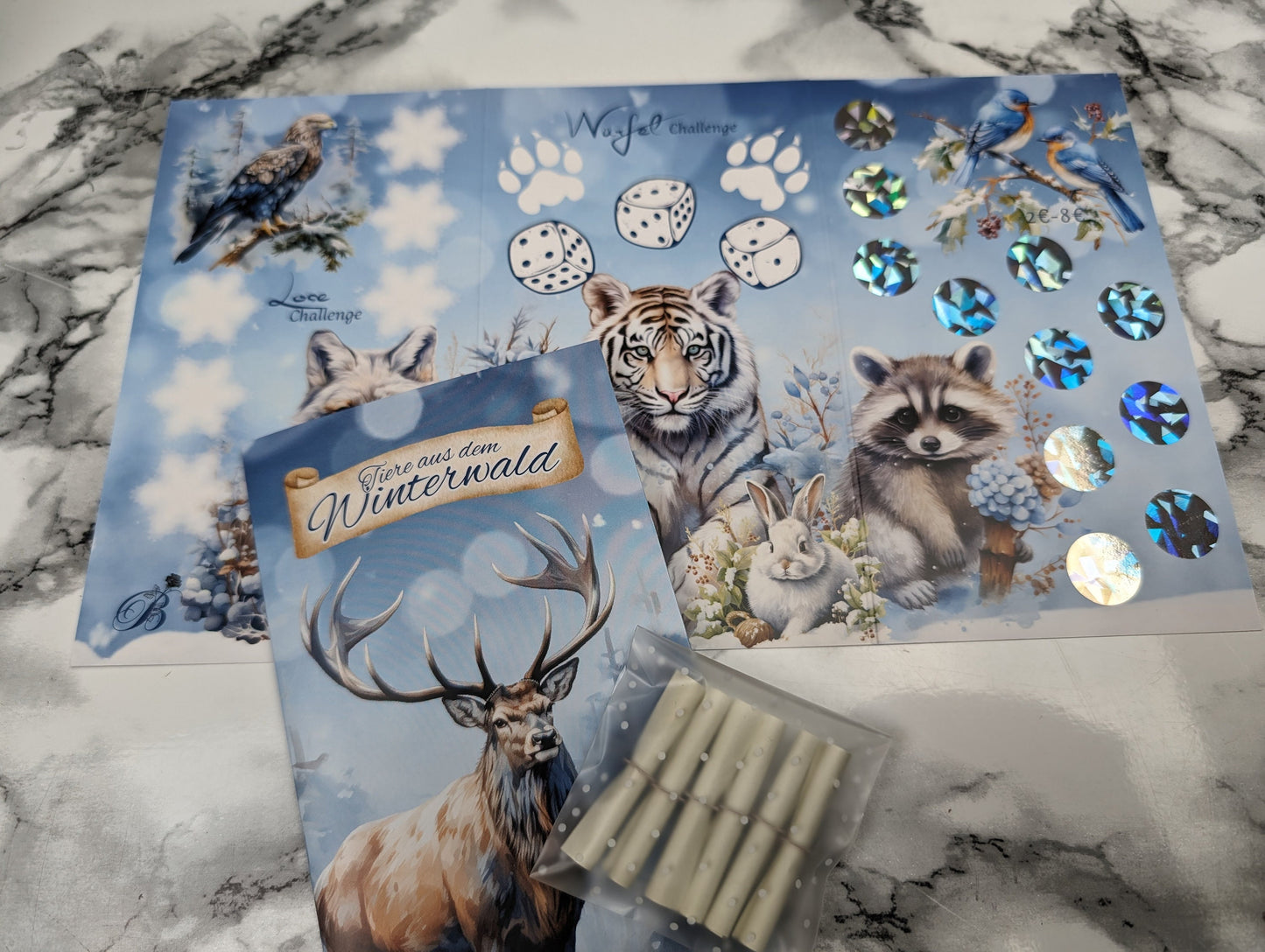 Tiere aus dem Winterwald 3er-Klappkarte