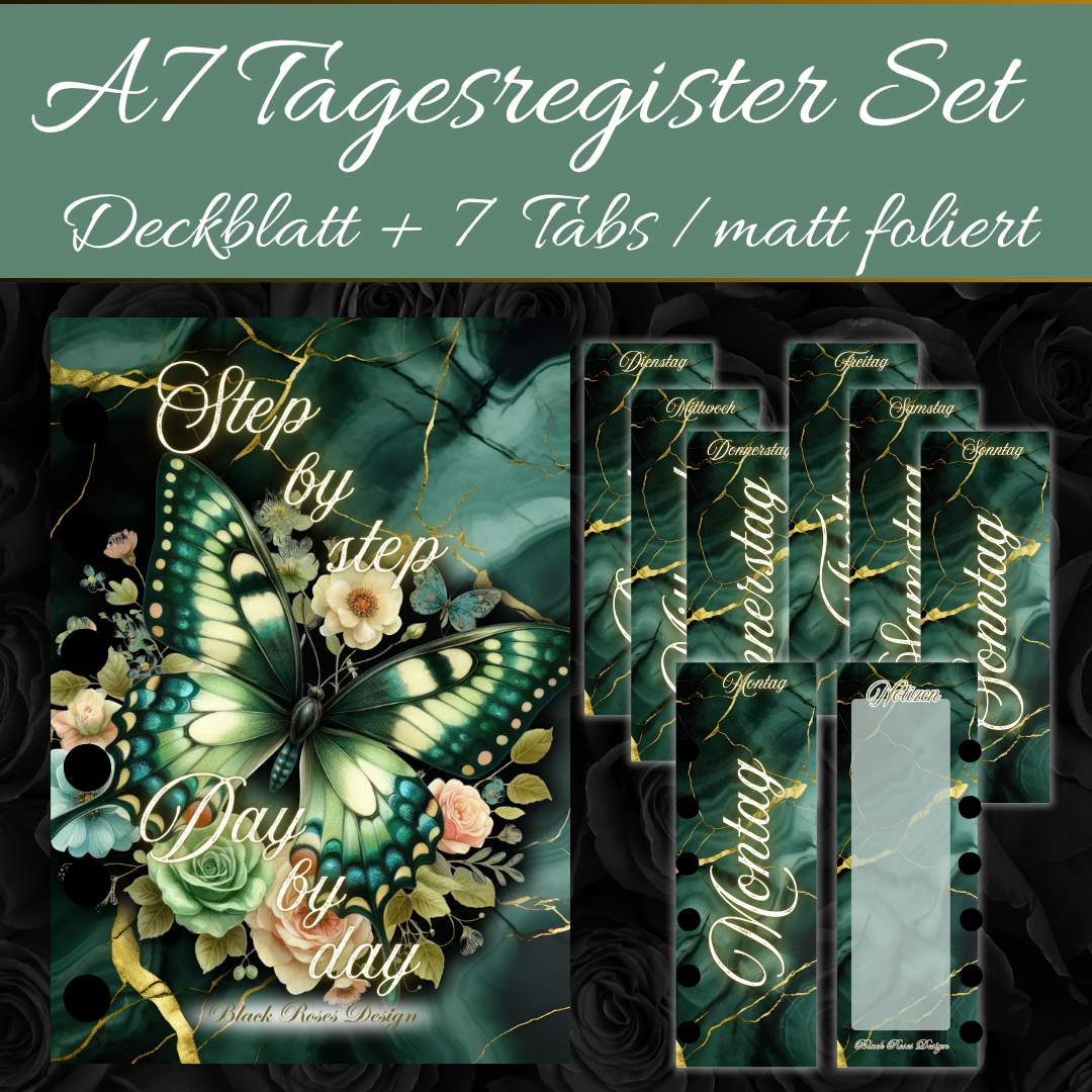 A7 Tages Register Step by step, Day by day