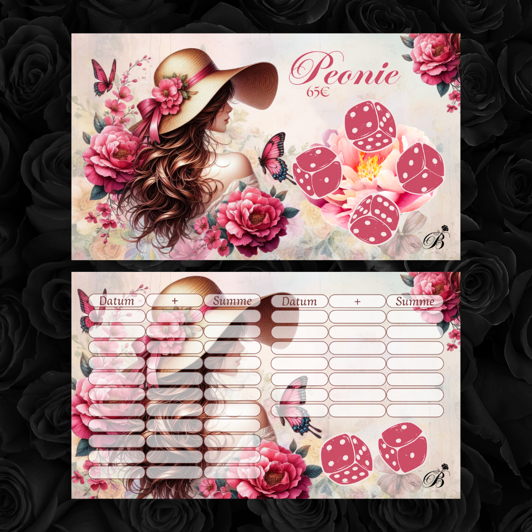 Peonie Würfel-Challenge