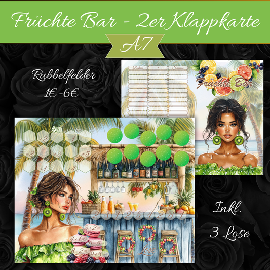 Früchte Bar - 2er Klappkarte A7