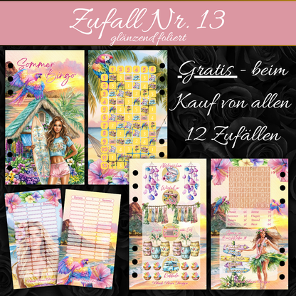 ✨ A6 Zufalls‑Challenges – 12 Stück + 1 Extra Challenge ✨(Thema Frühling/Sommer/bunt) Live Ziehung am 05.04.26 ab 12Uhr