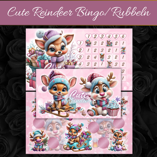Cute Reindeer Bingo/Rubbeln