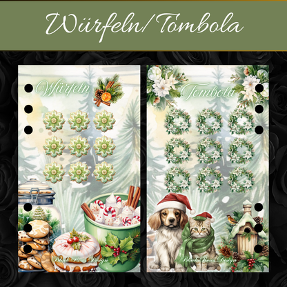 Schöne Weihnachtszeit - foliertes Challenge-Set inkl. Lose in A6