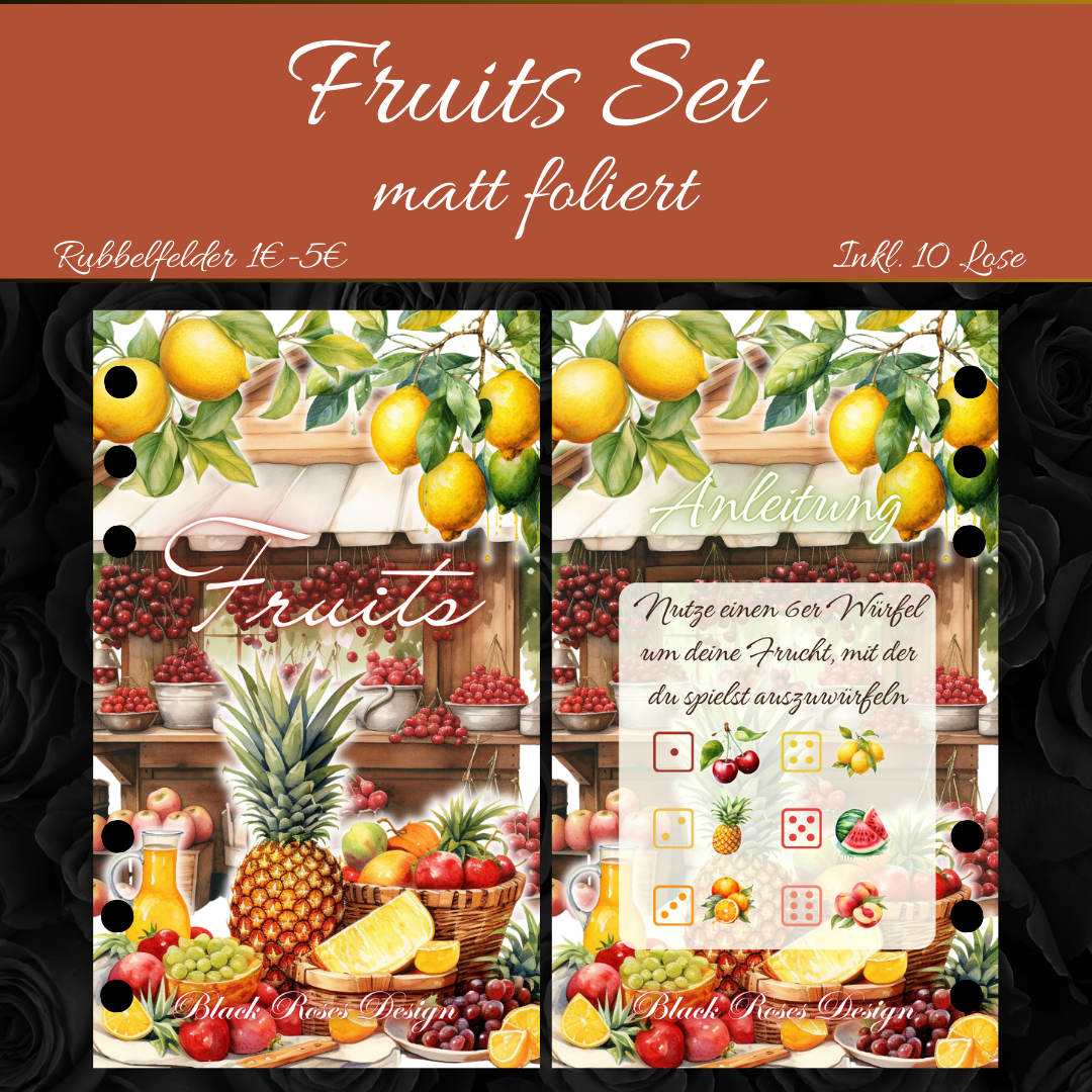 Fruits Set A6 - folierte Challenge