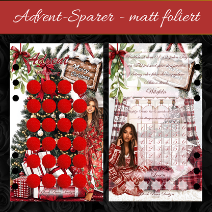 Advent Sparer - matt foliert zum einheften
