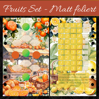 Fruits Set A6 - folierte Challenge