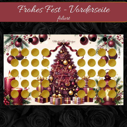 Frohes Fest - folierte Rubbel-Challenge inkl. Tracker