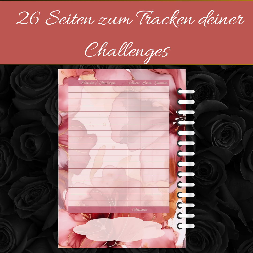 Meine Challenge Übersicht A5 - Spiralheft