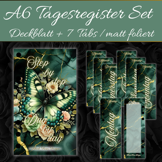 A6 Tages Register Step by step, Day by day