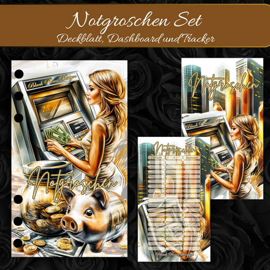 Notgroschen - Deckblatt, Dashboard + Tracker