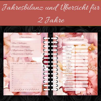 Meine Challenge Übersicht A5 - Spiralheft