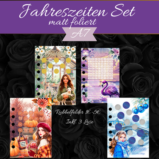 Jahreszeiten Set - folierte Challenge A7