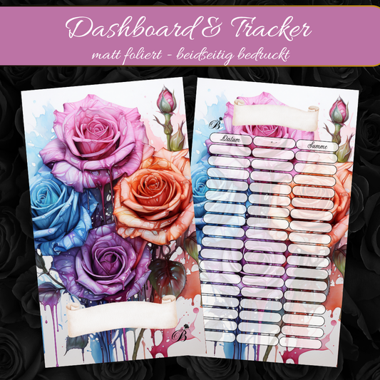 Bunte Rosen Dashboard und passender Tracker - matt foliert