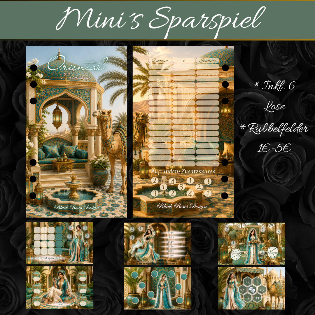 Oriental Princess‑Minis – Spar‑Challenges im Mini‑Format | Inkl. Hülle & Lose