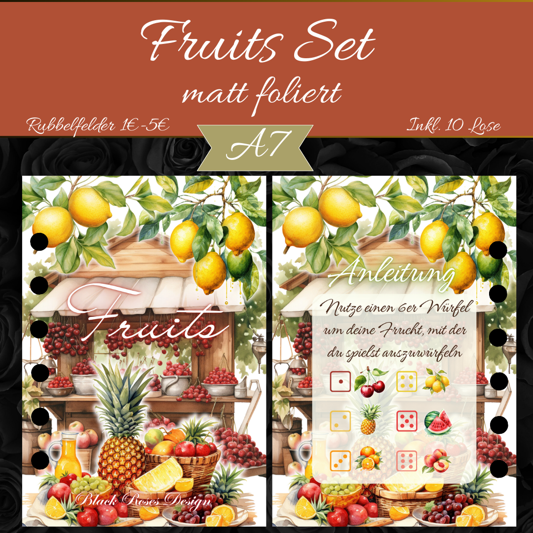 A7 Fruits Set - folierte Challenge