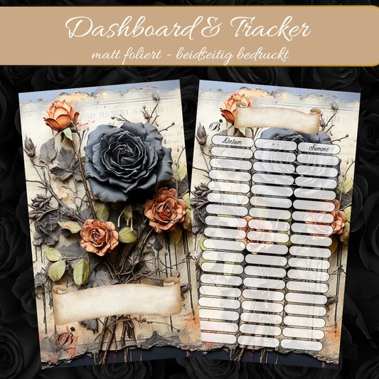 Schwarze Rosen Dashboard und passender Tracker - matt foliert