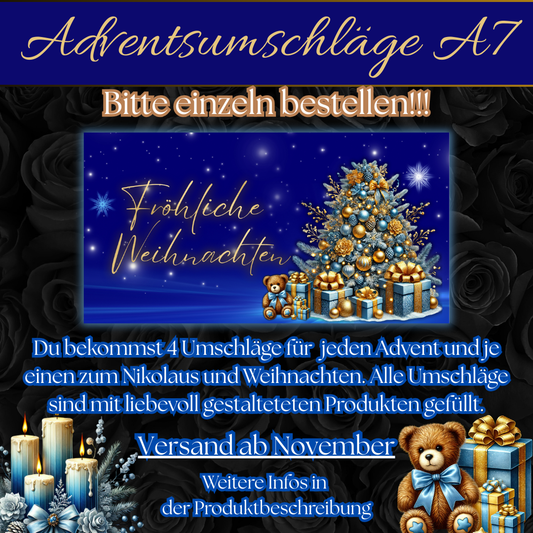 Adventsumschläge A7 - Bitte einzeln bestellen - Versand ab November