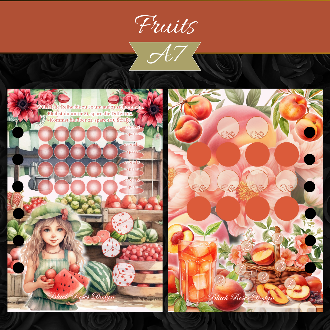 A7 Fruits Set - folierte Challenge