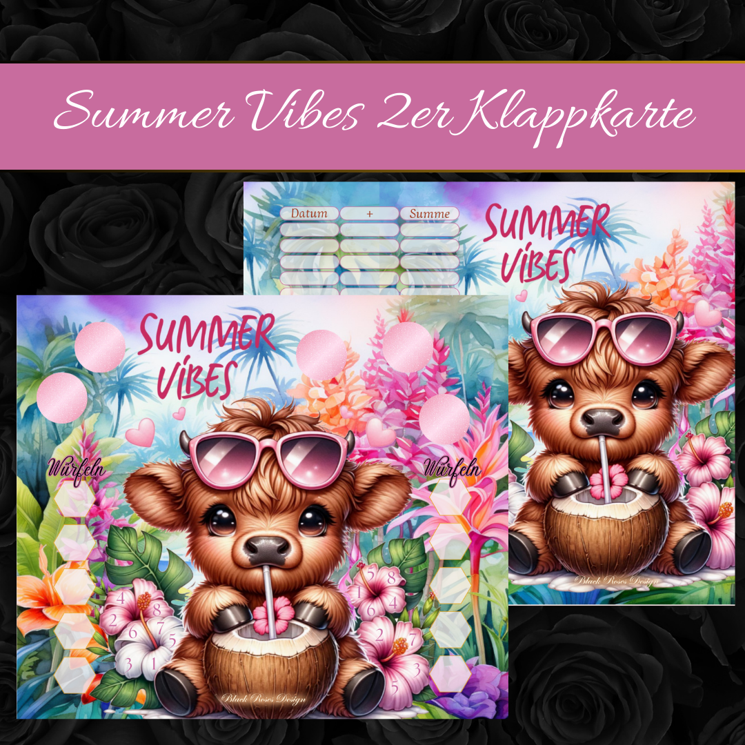 Summer Vibes 2er Klappkarte
