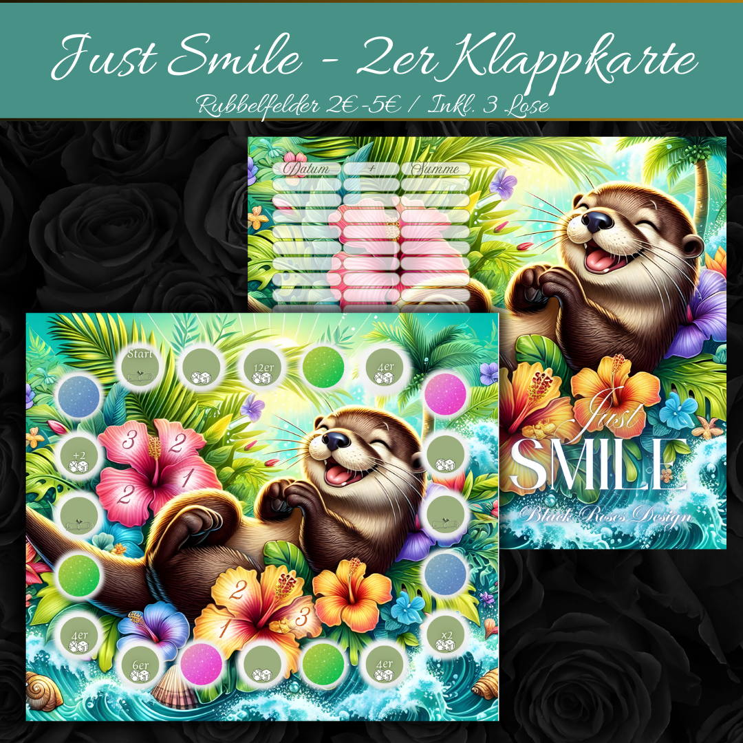 Just Smile - 2er Klappkarte