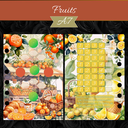 A7 Fruits Set - folierte Challenge