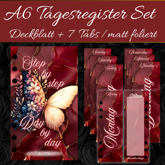 A6 Tages Register Step by step, Day by day