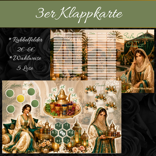 Süße Oase im Orient – 3er Klappkarte